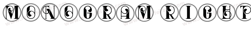 Monogram Right Regular字体转换